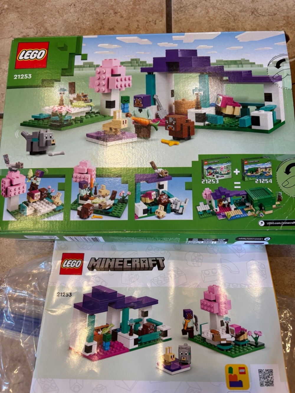 Lego Minecraft The Animal Sanctuary 21253 - Complete  (206 Pcs)